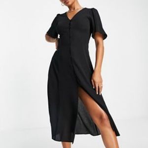 Flowy Midi Dress Size 8 ASOS design